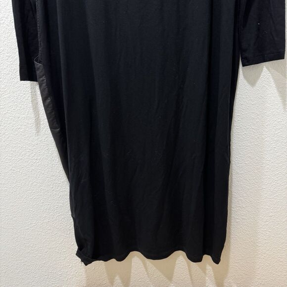 Alembika Tekbika A Line Swing Black Mix Pattern Lagenlook Dress Sz 1 / US 6 8 - Picture 7 of 7